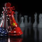 Trade War, Business War, US China, Chess, Game, Shatter, Broken